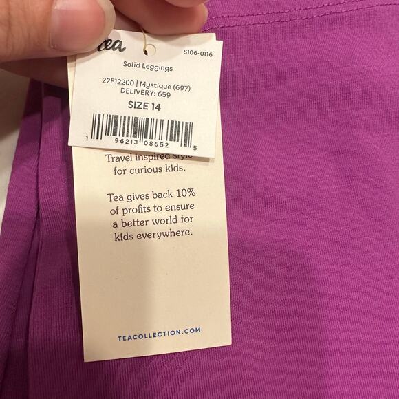 NWT Tea Collection Mystique Purple Leggings - Picture 6 of 6
